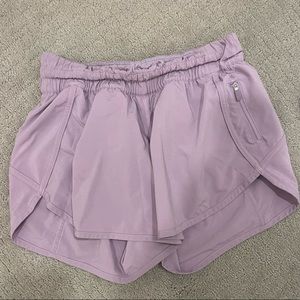 Lululemon track that short, lavender/purple.